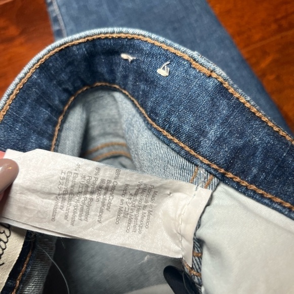 Madewell Distressed High Rise Raw Hem Skinny Jean Sz 28 - Picture 3 of 7